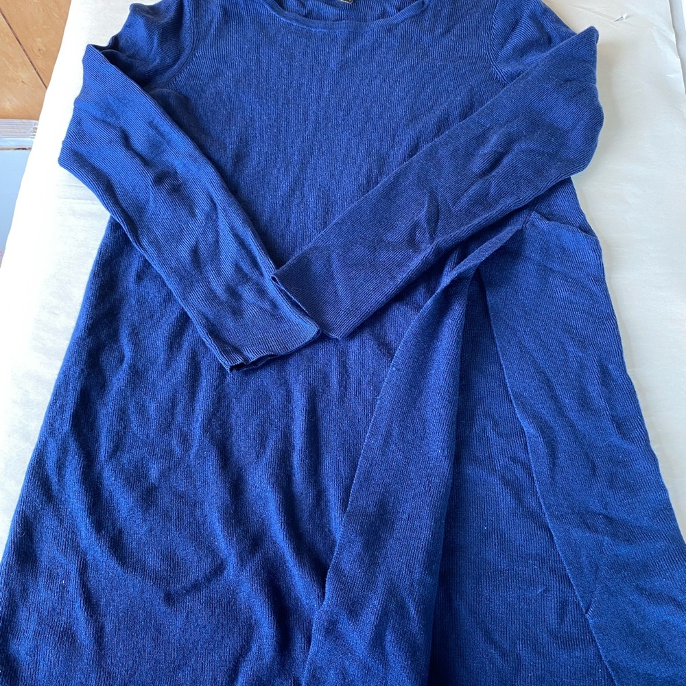 Eileen Fisher Dark Blue Tunic Size XXS 34460 Super Soft Split Side - Picture 3 of 7